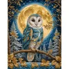 Owl Moon-11CT Stamped Cross Stitch 40*50cm