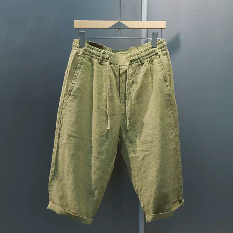 Men's Cotton And Linen Thin Casual Shorts