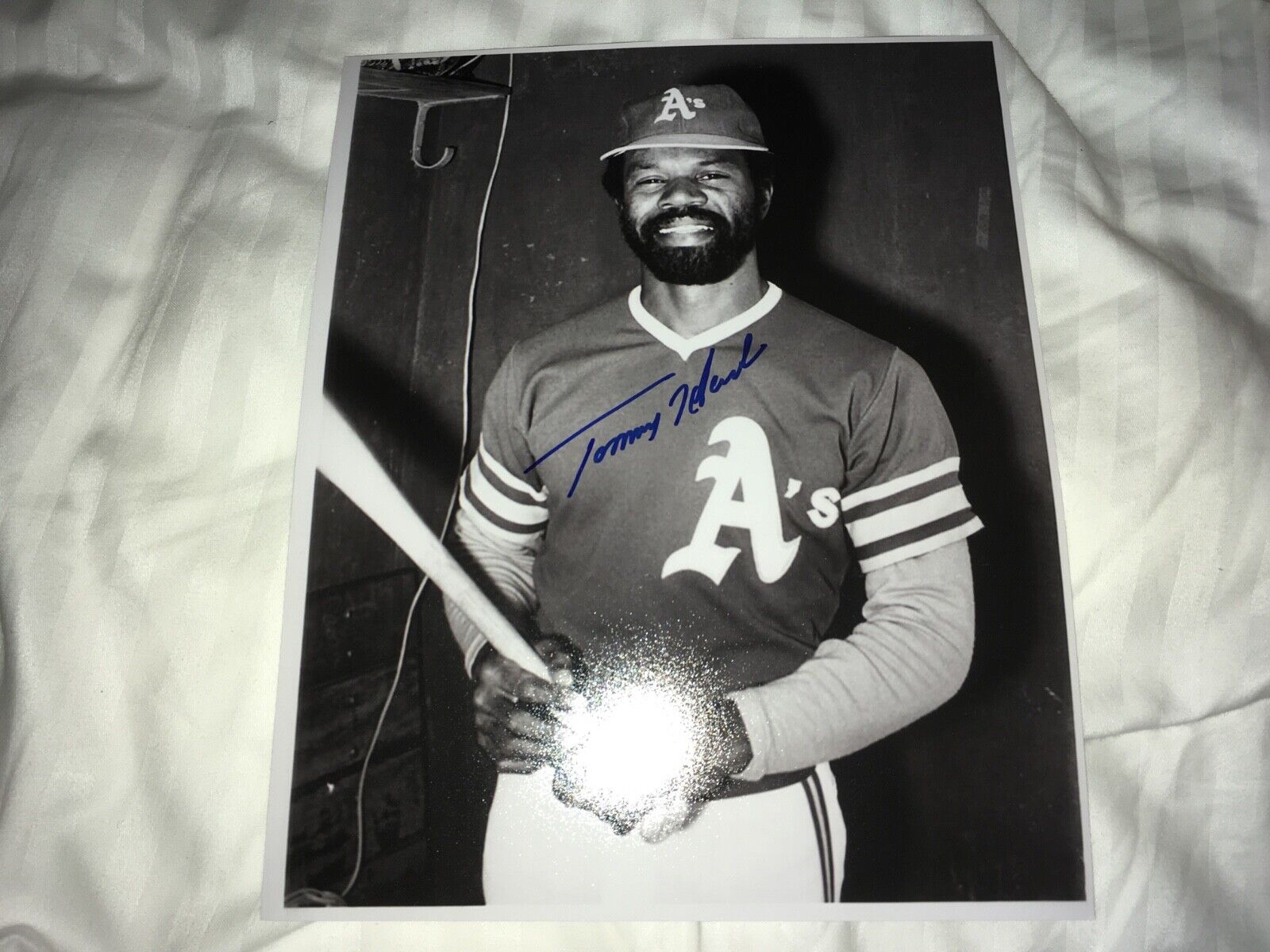 Tommy Harper Oakland Athletics Signed 8x10 Baseball Photo Poster painting W/Our COA