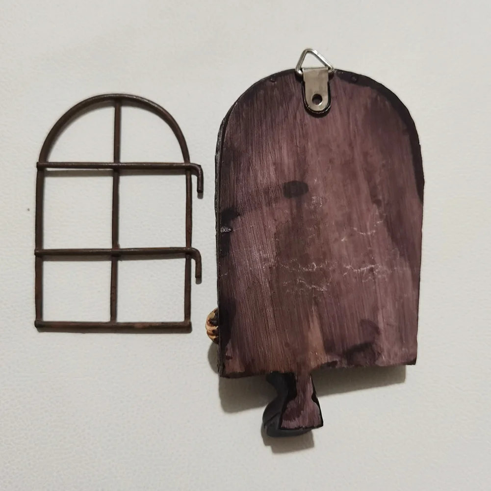 Garden Dwarf Out The Door Statue Outdoor Resin Gnome Landscape Sculpture