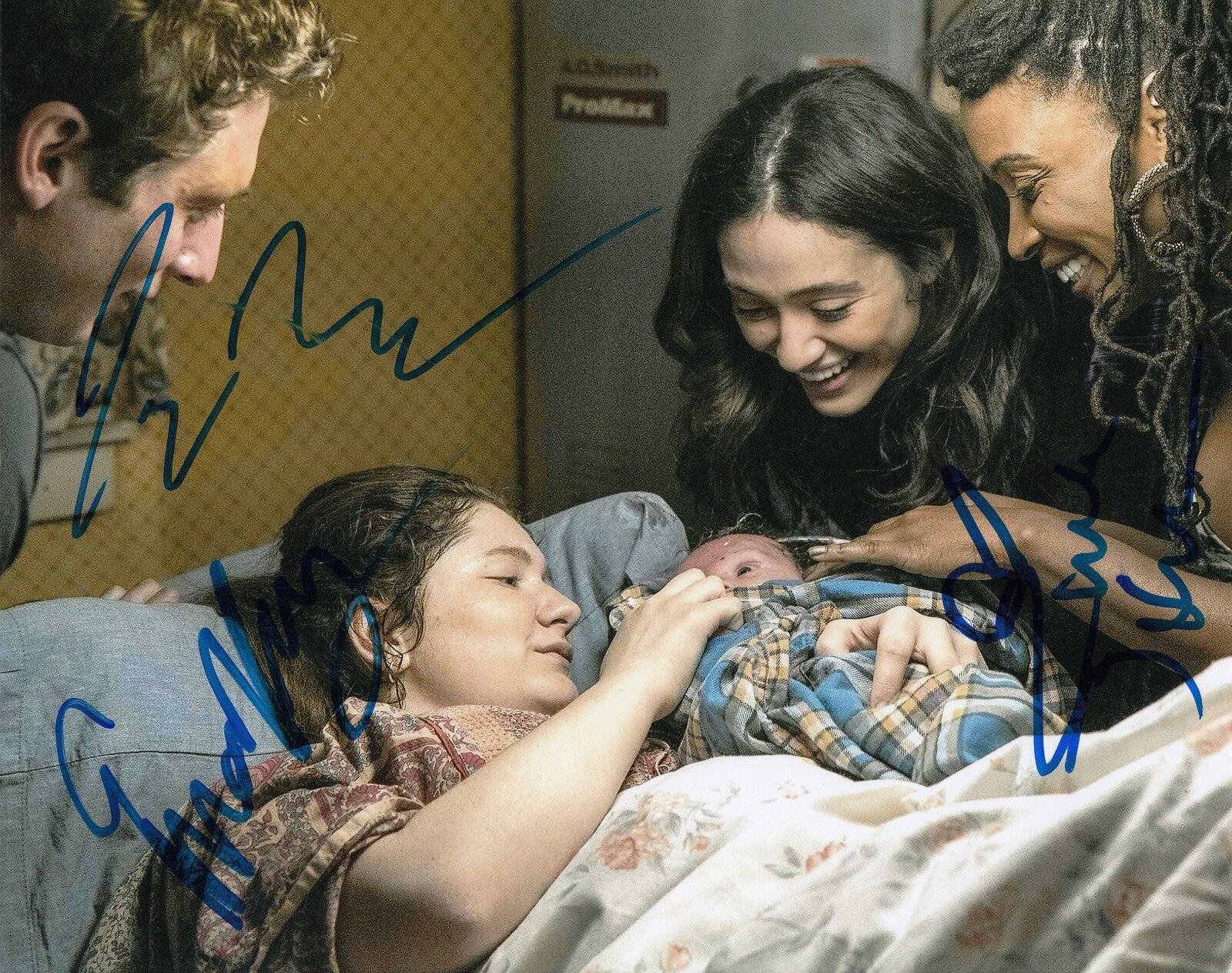 SHAMELESS cast signed 8X10 Photo Poster painting LIP (JEREMY ALLEN WHITE) DEBS (EMMA KENNEY) COA