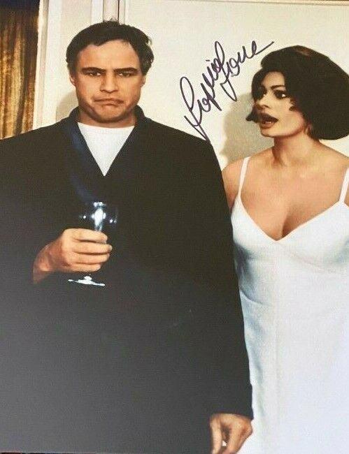 Sophia Loren signed autographed 8x10 Photo Poster painting Marlon Brando