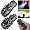 Bright LED Flashlight USB Rechargeable Portable Outdoor FlashLight 18350 Battery