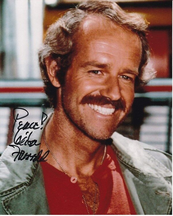 MIKE FARRELL Signed Autographed M*A*S*H CAPTAIN B.J. HUNNICUT Photo Poster painting