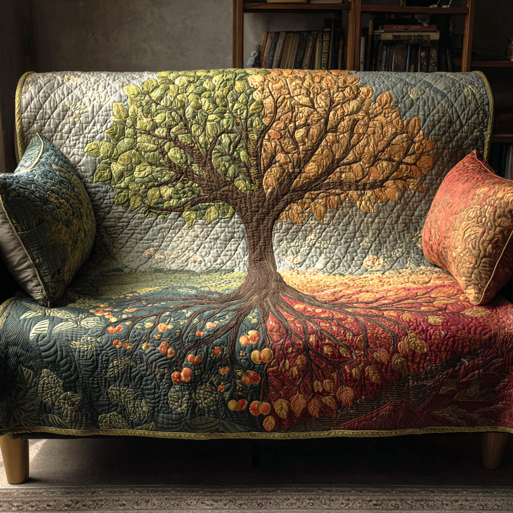 Ancient Tree Quilted Sofa Cover NCU0TD2118 everthome