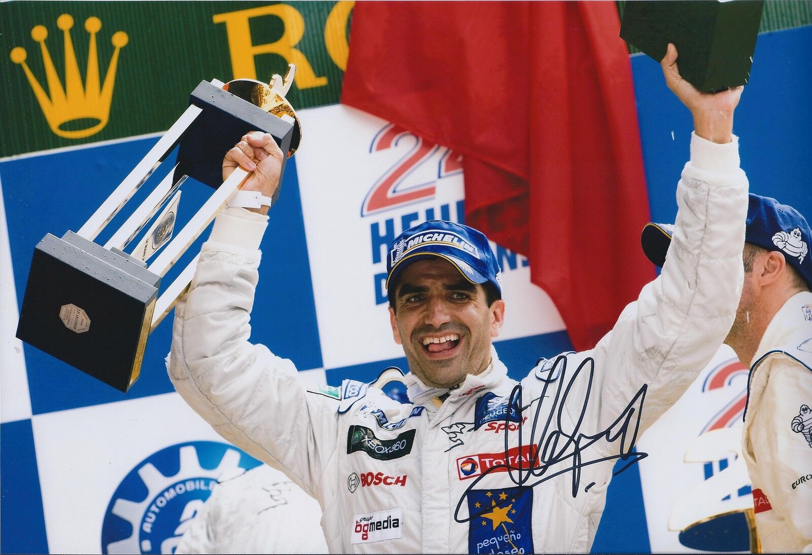 Marc GENE 12x8 SIGNED Photo Poster painting Podium RACE Winner Formula 1 Autograph AFTAL COA