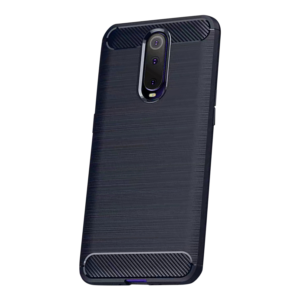 

Soft TPU Bumper Case for OPPO R17 Pro Carbon Fiber Brushed Cover Dark Blue, 501 Original
