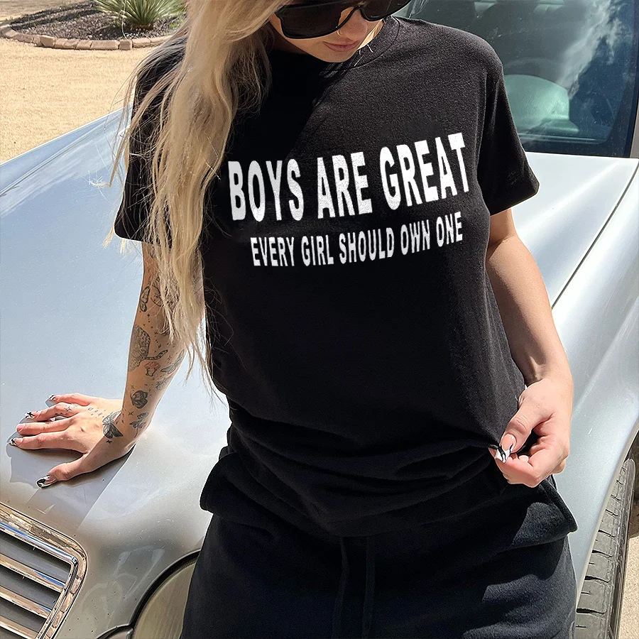 Boys Are Great Every Girl Should Own One T-shirt - Neojana