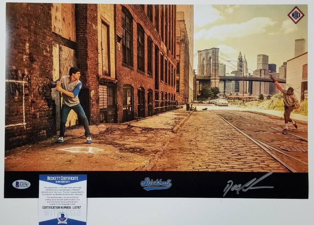 Dwight Doc Gooden signed Nike Stickball poster 11x17 Photo Poster painting BAS COA Beckett