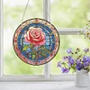 >SALE<Acrylic Suncatcher 2D Flat DIY Rose Diamond Single-Sided Art Pendant Decor