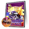 NFL Football Minnesota Vikings - Runde Bohrer Diamantmalerei - 30 * 40cm