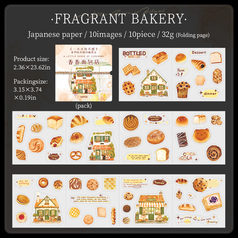 Sticker Book - A Little Sence of Ritual Series Vintage Flower Character Landscape 