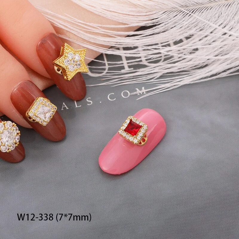 Japanese Nail Art Zircon High Speed Transfer Beads Rotatable Nail Alloy Pearlescent Nail Accessories DIY Nail Designer Supplies