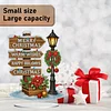 2D Flat Christmas Print DIY Diamond Painting Desktop Ornaments Kit Table Decor