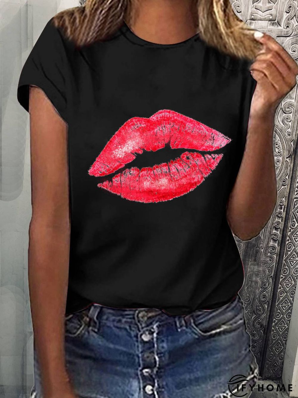 Woman Casual Cotton Short Sleeve T-shirt | IFYHOME