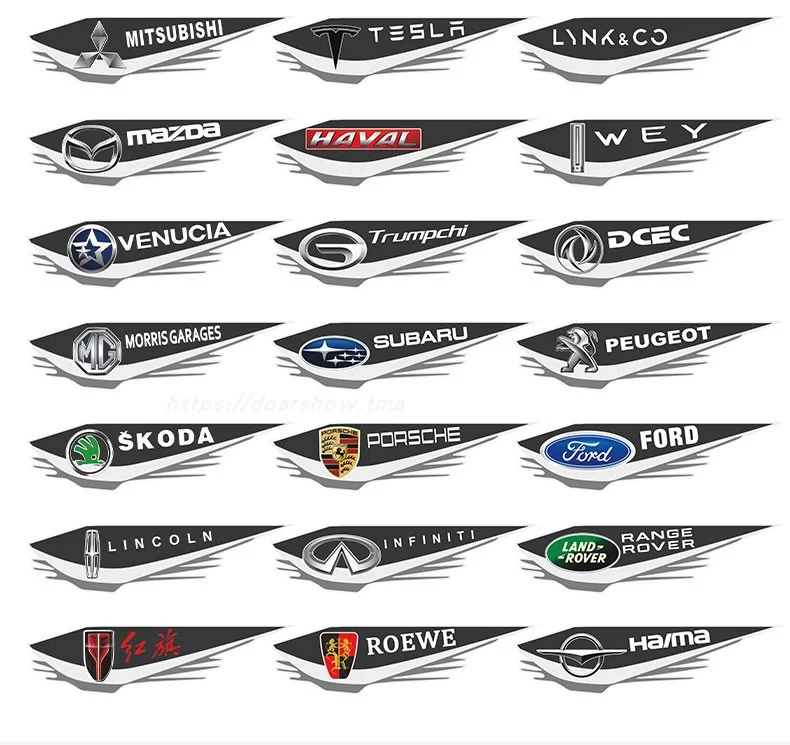 Car logo 3D three-dimensional scratch blocking decorative sticker