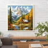 Diamond Painting-DIY Full Round Drill Snow Mountain(40*40 CM)