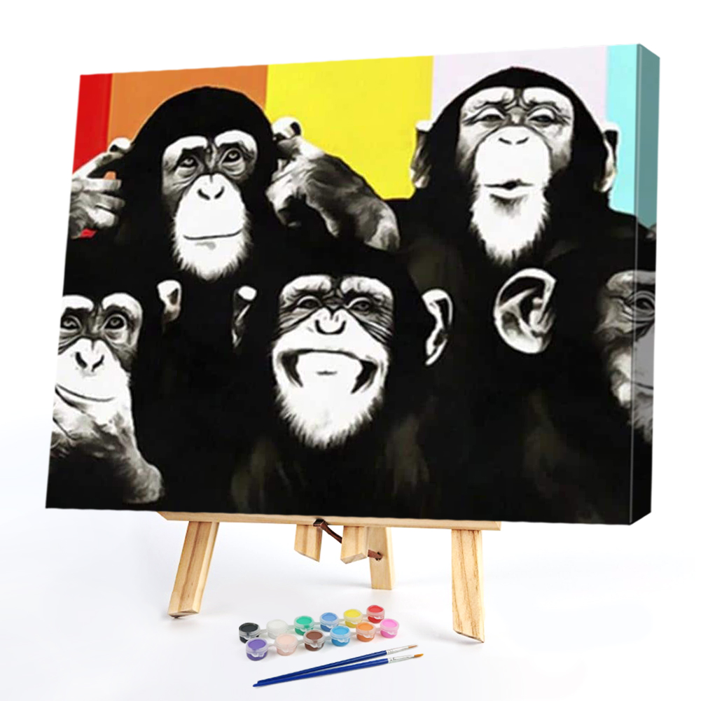 

50*40CM - Paint By Numbers - Gorilla, 501 Original