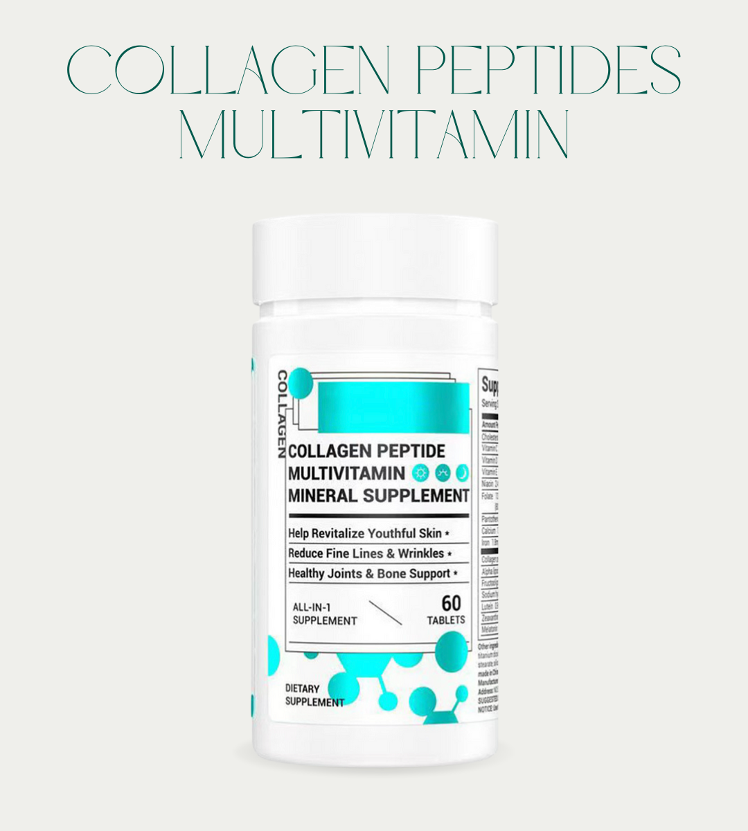 Collagen Peptides for Women: Beauty Supplement with Vitamin D3, Probiotics, and Essential Vitamins