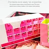 Multi-functonal Diamond Painting Drills Organizer Box with 19 Small Drawers Diamond Painting Tray Tool Kit