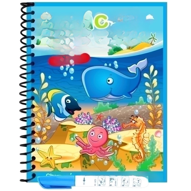 3 Pieces Painting Book Cartoon Letter Paper Toys