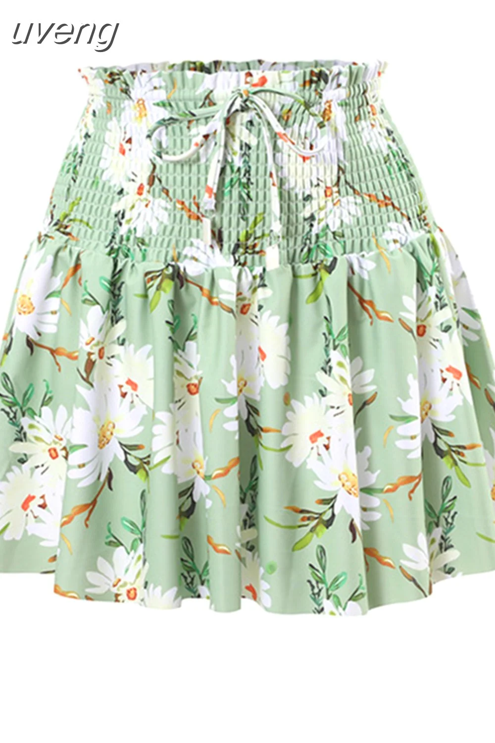 uveng New Fashion One Piece Swimsuit and Skirt Women Reversible Swimwear Luxury Bowknot Beach Dress Brazilian Bathing Suit Summer