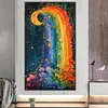 (40*70cm)DIY Full Square Drill Diamond Painting-Rainbow Moonlight