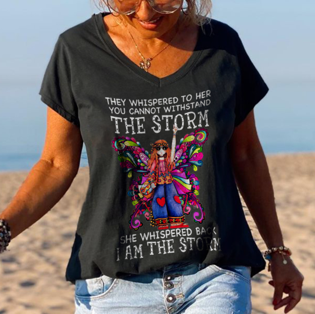 They Whispered To Her You Cannot Withstand The Storm Oversize T-shirt