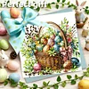 6PCS Diamond Painting Easter Egg Greeting Card Kit for Birthdays Thanksgiving & Special Occasion