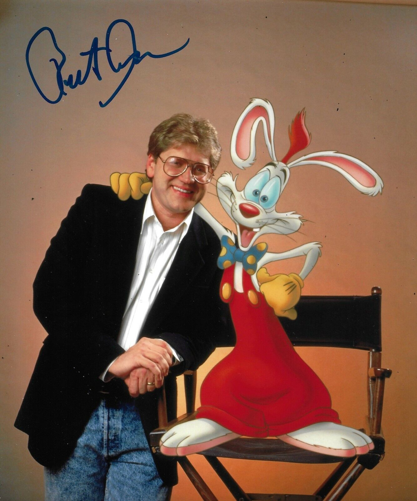 Robert Zemeckis Signed Who Framed Roger Rabbit 10x8 Photo Poster painting AFTAL