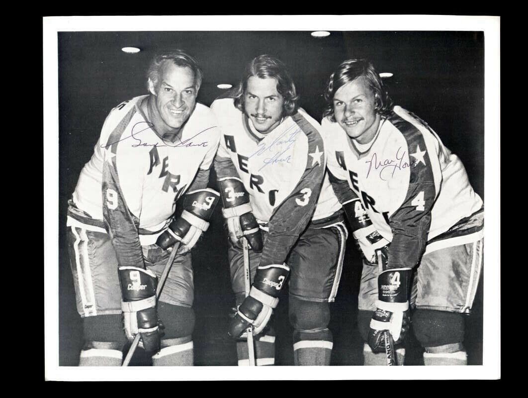 Gordie Mark Marty Howe JSA Coa Signed 8x10 Photo Poster painting Autograph