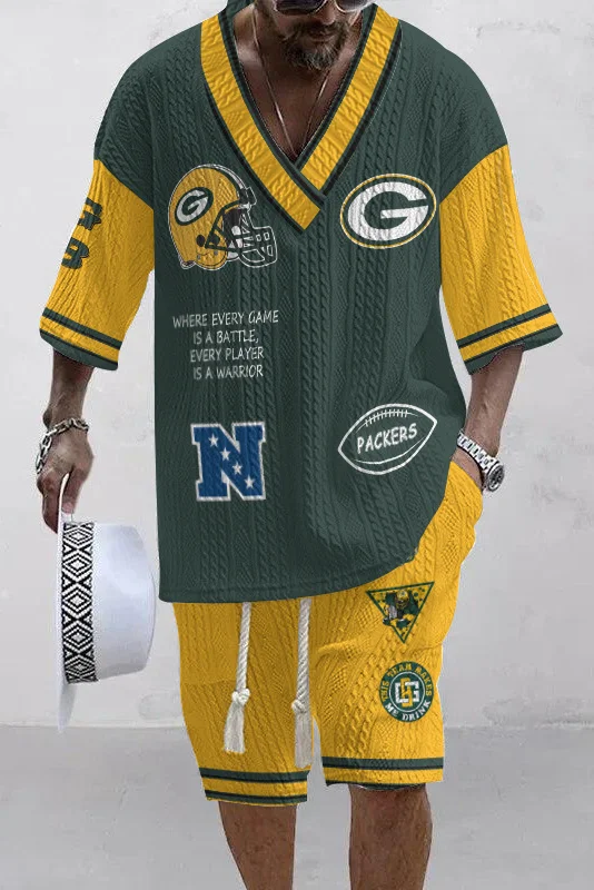 Green Bay Packers
 Limited Edition Top And Shorts Two-Piece Suits
