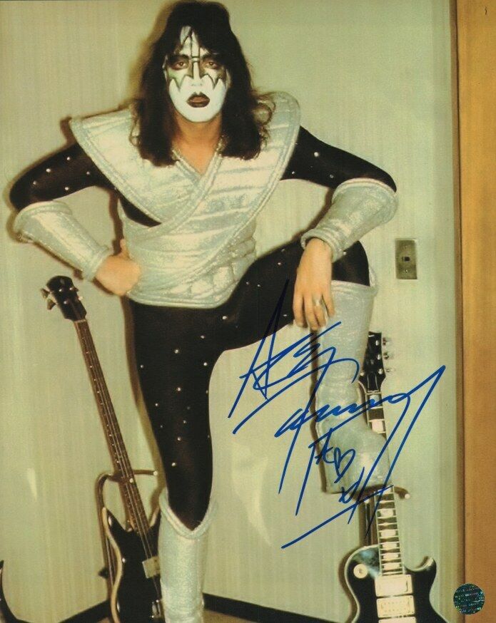 ACE FREHLEY - Kiss Autographed Original 8x10 Photo Poster painting LOA TTM