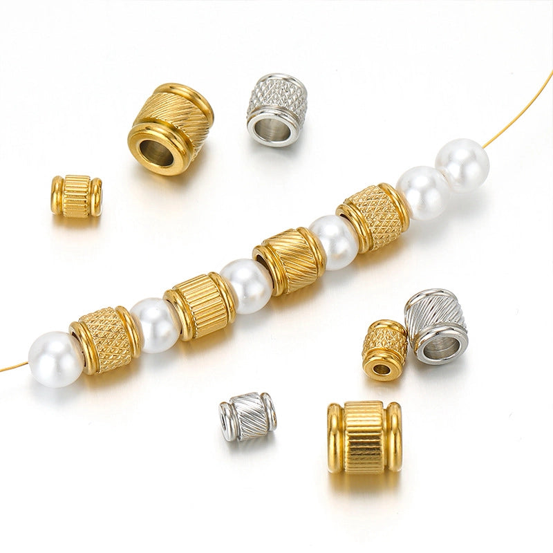 20 PCS/Package Diameter 4mm Diameter 6 Mm Diameter 8mm 304 Stainless Steel Geometric Beads