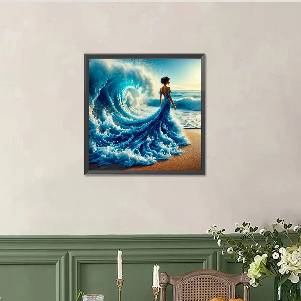 Diamond Painting - Full Round Drill - Waves Beauty(Canvas|40*40cm)