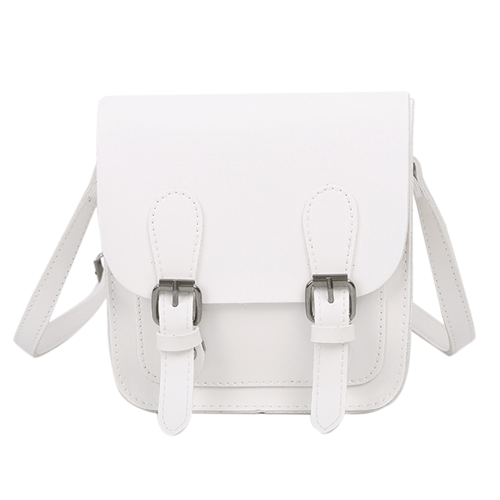 

Fashion Leather Crossbody Bags Women Solid Pouch Shoulder Handbags -White, 501 Original