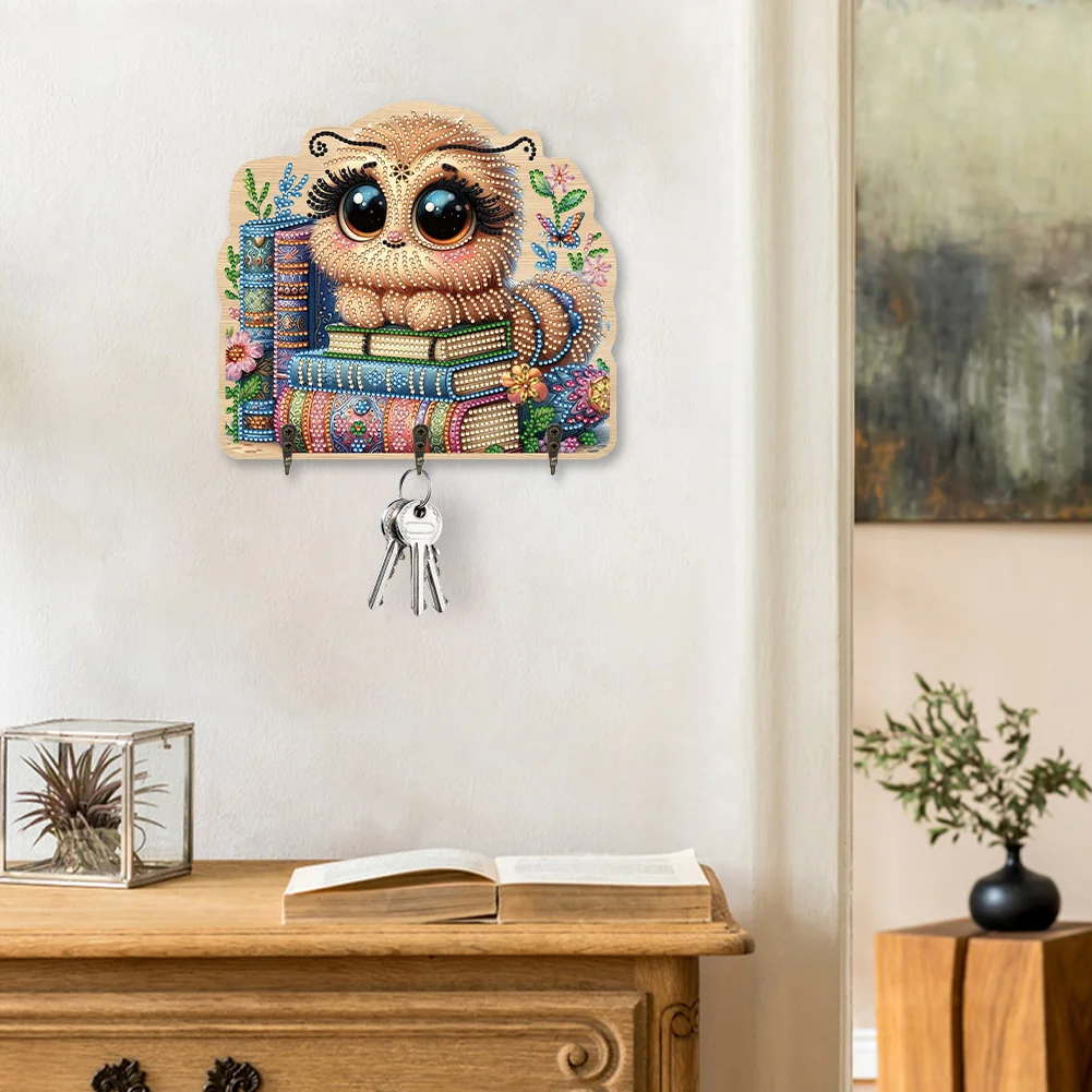 DIY Bee 3 Hooks Diamond Painting Pet Hook Rail Diamond Art Hanging Hooks