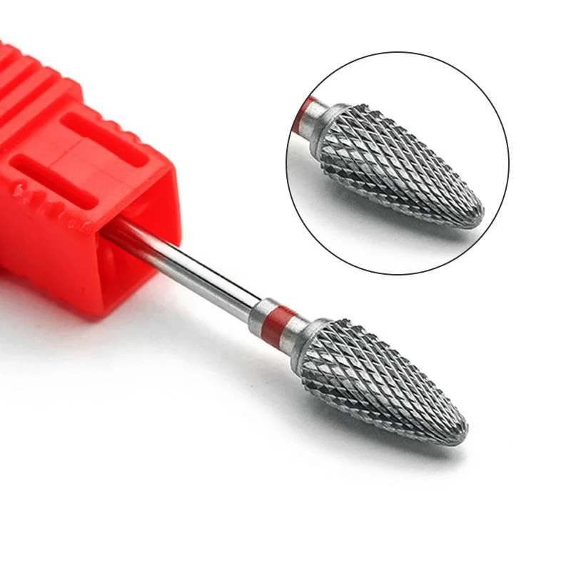 1 Pc Nail Drill Bit Multi-size Silver Manicure Nail Art Tool Electric Manicure Machine Device-Nail Inspo