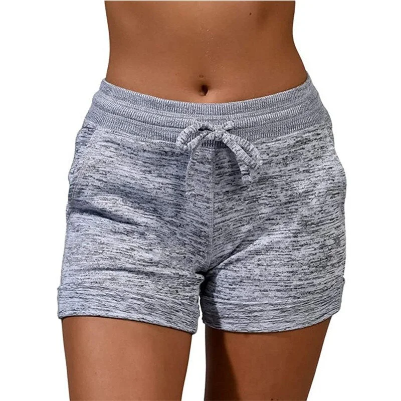 2021 New Summer Hot Shorts 5XL women Lace Up High Waist Elastic Cotton Short Women shorts solid color drop shipping