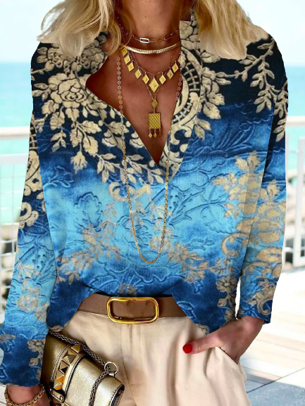 Loose Casual Ethnic Tops
