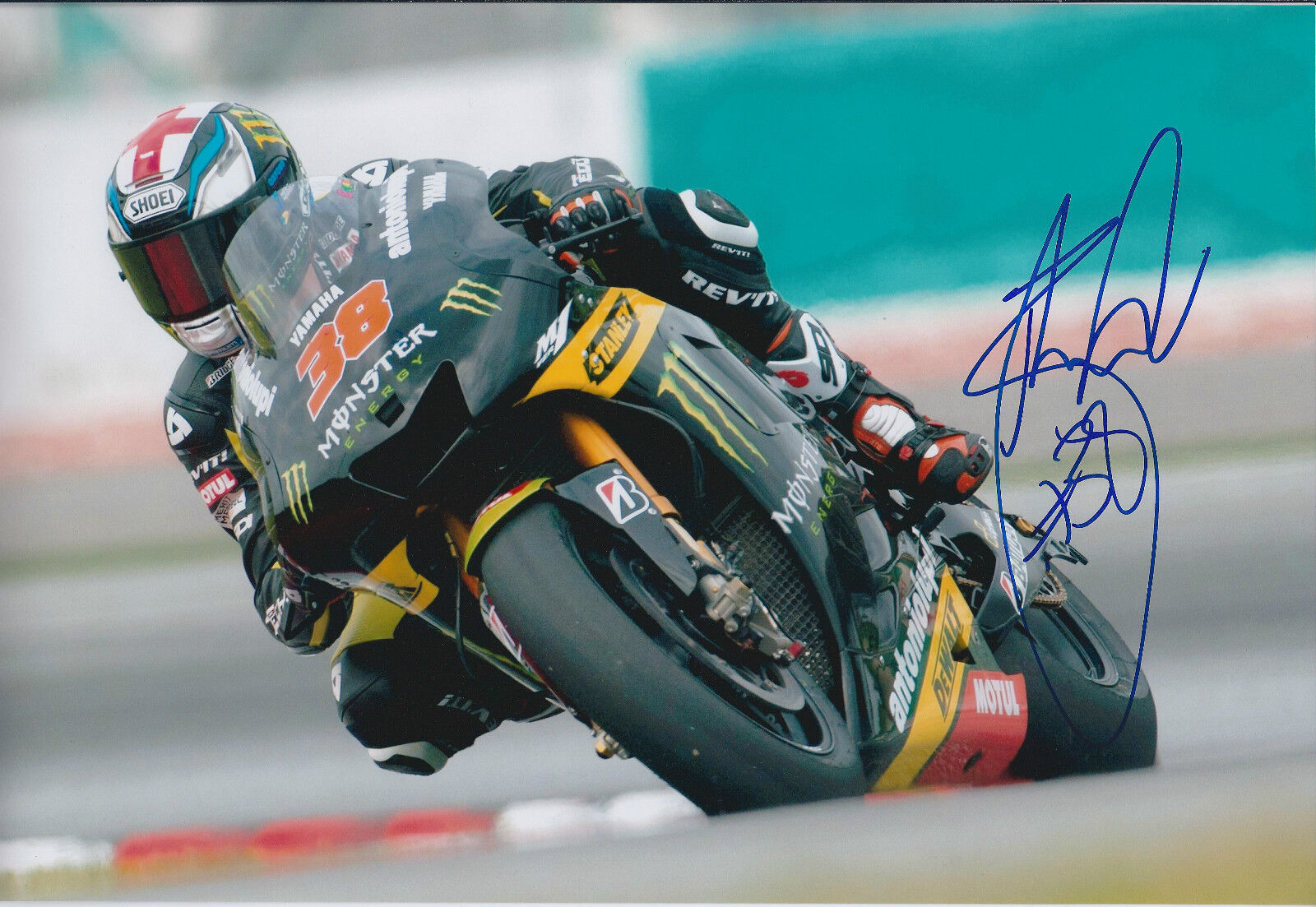 Bradley SMITH Signed Photo Poster painting AFTAL Autograph COA Yamaha Rider Moto2 Mugello ITALY