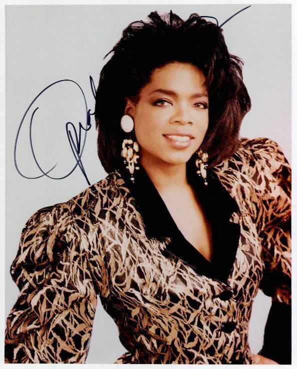 Oprah Winfrey vintage signed 8x10 Photo Poster painting