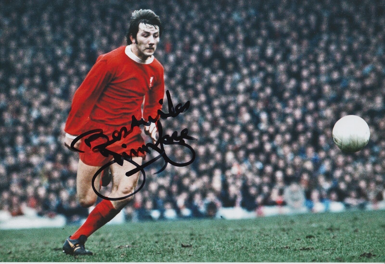 Jimmy Case Hand Signed Liverpool 12x8 Photo Poster painting 1.