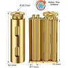 Manual Solid Brass Cigarette Rolling Machine European And American 70*8mm Old-Fashioned Cigarette Roller Gold Bar Pure Copper Cigarette