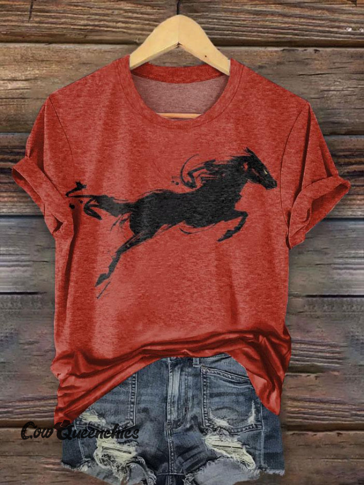 Vintage Art Print T-Shirt Multicolor / S