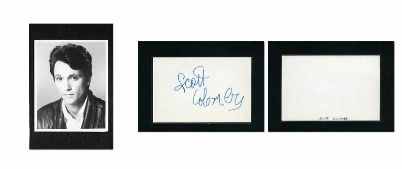 Scott Colomby - Signed Autograph and Headshot Photo Poster painting set - Days of our Lives