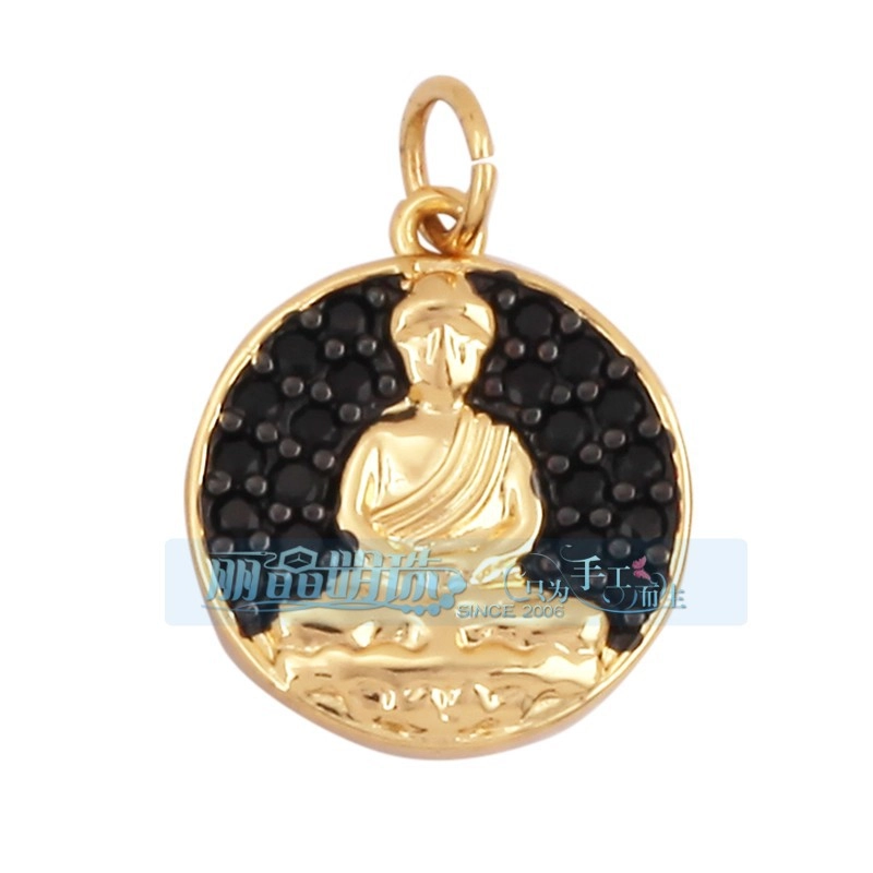 1 Piece Copper Buddha Pendant Jewelry Accessories