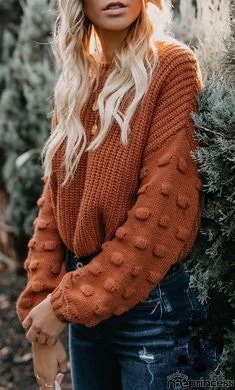 Fashionable Round Neck Pullover