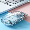 Transparent Wireless Bluetooth Mouse Silent Ergonomic Laptop Tablet Mouse