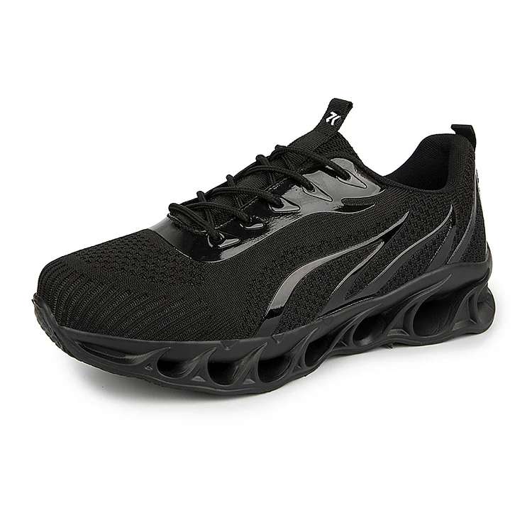 Metelo Men's Relieve Foot Pain Perfect Walking Shoes - All black